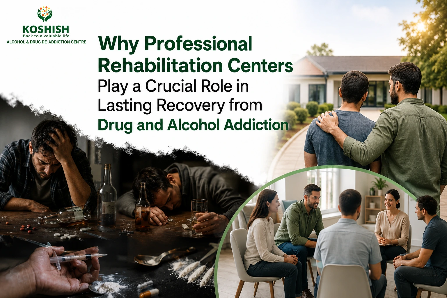 Why Professional Rehabilitation Centers Play a Crucial Role in Lasting Recovery from Drug and Alcohol Addiction - Koshish Deaddiction